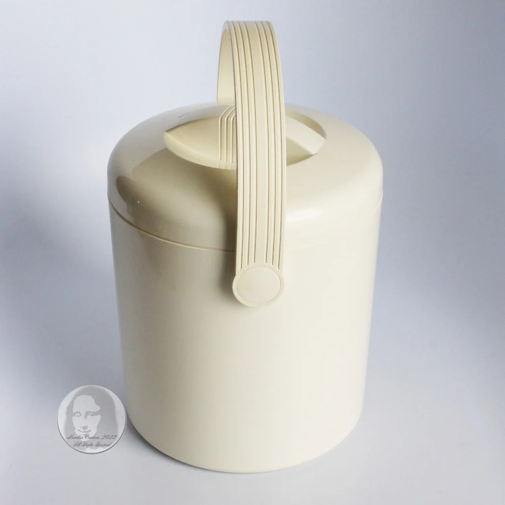 Vintage PPL Pedrini Ice Bucket Made in Italy Modern Home Decor Barware 1980s